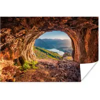 PosterMonkey Poster Grot - Berg - Landschap - Natuur - 30x20 cm
