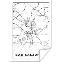 PosterMonkey Poster Plattegrond - Bad Salzuflen - Kaart - Stadskaart - 60x90 cm