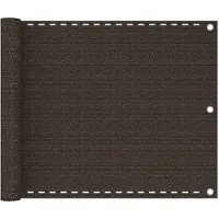 vidaXL Balkonscherm 75x400 cm HDPE bruin