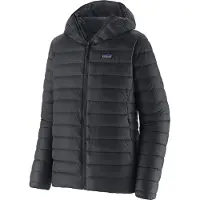 Patagonia - Donsjassen - M's Down Sweater Hoody Black voor Heren van Nylon - Maat L - Zwart