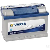 Varta Accu Blue Dynamic E43 72 Ah voor o.a. ALFA ROMEO, AUDI, BENTLEY, BMW, CADILLAC, CHEVROLET, CHRYSLER, DODGE, FERRARI, FIAT, FORD, FORD USA, HONDA, HUMMER, LANCIA, LDV, MASERATI, MAZDA, MERCEDES-BENZ, MG, NISSAN, OPEL, PORSCHE, RENAULT, ROVER, SEAT, SUZUKI, VOLKSWAGEN, VOLVO