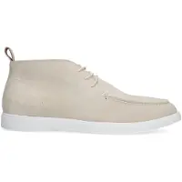 Manfield Beige suède veterboots | Maat 40