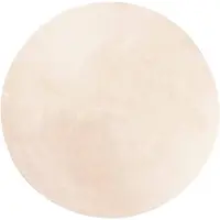 vidaXL Vloerkleed HUARTE laagpolig zacht wasbaar Ø 80 cm beige