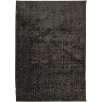vidaXL Vloerkleed ISTAN hoogpolig glanzend 120x170 cm antracietkleurig