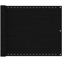 vidaXL Balkonscherm 75x400 cm HDPE zwart