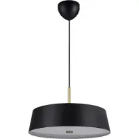 Nordlux Strakke hanglamp Clasi zwart Ø 45cm