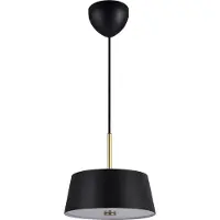 Nordlux Strakke hanglamp Clasi zwart Ø 29cm