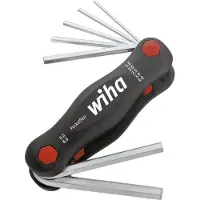 Wiha 351 klein 7tlg Inbus Haakse schroevendraaierset 1.5 mm, 2 mm, 2.5 mm, 3 mm, 4 mm, 5 mm, 6 mm 7-delig