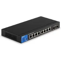 Linksys LGS310MPC - Netwerk Switch - Gigabit - Managed - 8 Poorten - PoE+ - Zwart