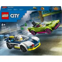 LEGO - City - Politiewagen en snelle autoachtervolging (60415)
