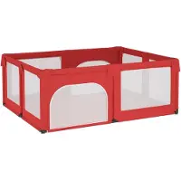 vidaXL Babybox met 2 deuren oxford stof rood