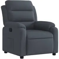 vidaXL Fauteuil verstelbaar fluweel donkergrijs