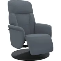 vidaXL Fauteuil met voetensteun verstelbaar fluweel donkergrijs