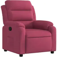 vidaXL Fauteuil verstelbaar fluweel wijnrood