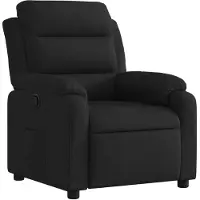 vidaXL Fauteuil verstelbaar stof zwart
