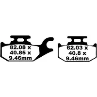 EBC Brakes SFA307HH Remblokken