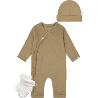 Noppies - KLEDINGSET (3delig) - Boxpak Nevis, Mutsje Nevel Light Green, met sokjes - Maat 50
