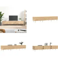 vidaXL Tv-meubel 150x36x30 cm bewerkt hout sonoma eikenkleurig