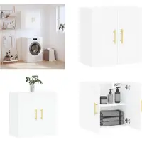 vidaXL Wandkast, wit, 60x31x60 cm, van houtvezel