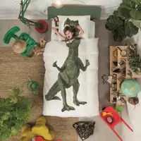 Snurk Dino Dekbedovertrek Percal-200 x 200 / 220 cm | 2-Persoons