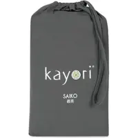 Kayori Topper Hoeslaken Saiko Antracite (Jersey)-180 x 220 cm