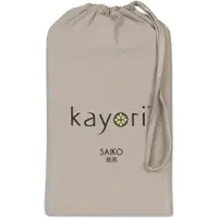 Kayori Split Topper Hoeslaken Saiko Taupe (Jersey)-180 x 220 cm