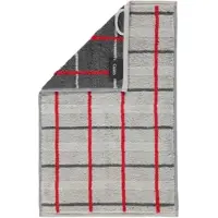 Cawö Gastendoek Noblesse Square Karo Platinum (Set van 6)