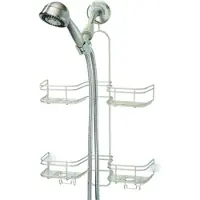 IDesign Doucherek met ophanghaak - Beige - Ophangen zonder boren