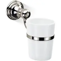 DECOR WALTHER Beker Porzellan Classic Nikkel Wit