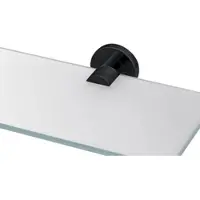 DECOR WALTHER Glasplaatdrager Basic Matt Zwart (2-Delig)