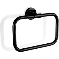 DECOR WALTHER Handdoekring Basic Mat Zwart