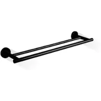 DECOR WALTHER Handdoekstang Basic Dubbel Mat Zwart 65 cm