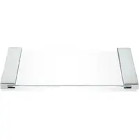 DECOR WALTHER Zeepschaal Contemporary Klein Chrome Helder Glas