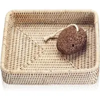 DECOR WALTHER Opbergmand Basket Vierkant Rattan Licht