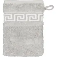 Cawö Washandje Noblesse Duo Reversible Platinum (Set van 6)