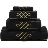 Abyss & Habidecor Gastendoek Spencer Black (40 x 75 cm)