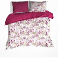 De Witte Lietaer Dekbedovertrek Grace Red Plum Satijn-260 x 200 / 220 / 240 cm | Extra Breed