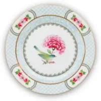 Pip studio Gebaksbord Blushing Birds White 17 cm (Set van 6)