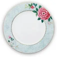 Pip studio Dinerbord Blushing Birds White 26,5 cm (Set van 6)