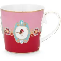 Pip studio Mok Love Birds Red Pink Large 250 ml (Set van 6)