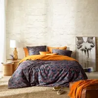 De Witte Lietaer Dekbedovertrek Storm Caramel Satijn-240 x 200 / 220 cm | Lits-Jumeaux