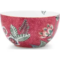 Pip studio Kom Flower Festival Dark Pink 12 cm (Set van 6)