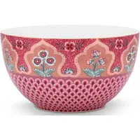 Pip studio Kom Flower Festival Deco Dark Pink 18 cm (Set van 2)
