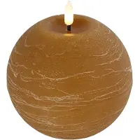 Countryfield Ledkaars Lyon ro 10x10x11 cm amber