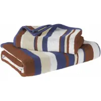 De Witte Lietaer Badtextielset Ophelia Caramel Blues (Set van 2)
