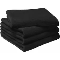 MOODIT Handdoek Troy 50 x 100 cm Black (Set van 4)
