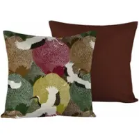 De Witte Lietaer Sierkussenhoes Goliath Bordeaux 40 x 40 cm (Set van 2)