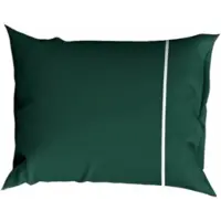 Cascina Colorini Kussensloop Divina Forest Green Wit (Set van 2)-60 x 70 cm (standaard)