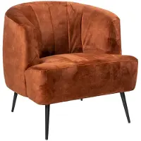 Bronx Stoel babykamer velvet Billy koper
