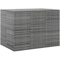 vidaXL Tuinbox 145x100x103 cm polyetheen rattan grijs